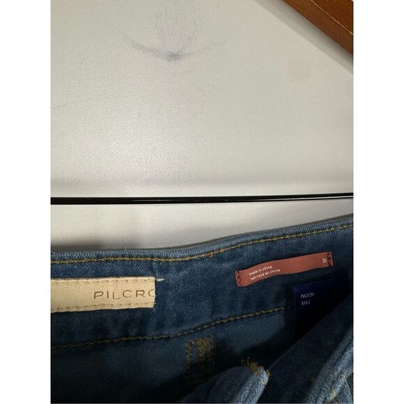 Anthropologie The Icon Flare Velvet Jeans by Pilcro - Blue - size 26 - Picture 3 of 5